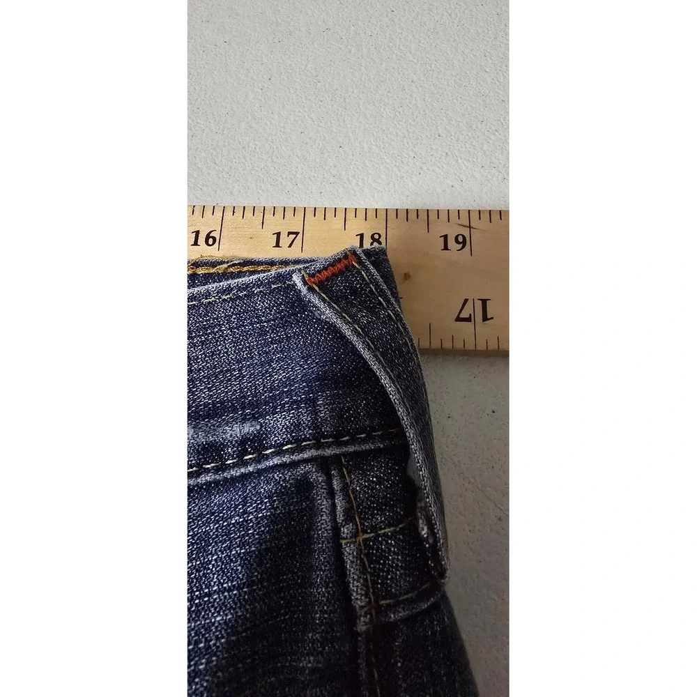 True Religion Mens Straight Leg Jeans Blue Medium Wash Made in USA Size 36
